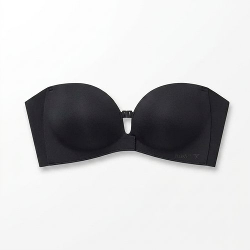 Strapless Front-Closure Push-Up Bra