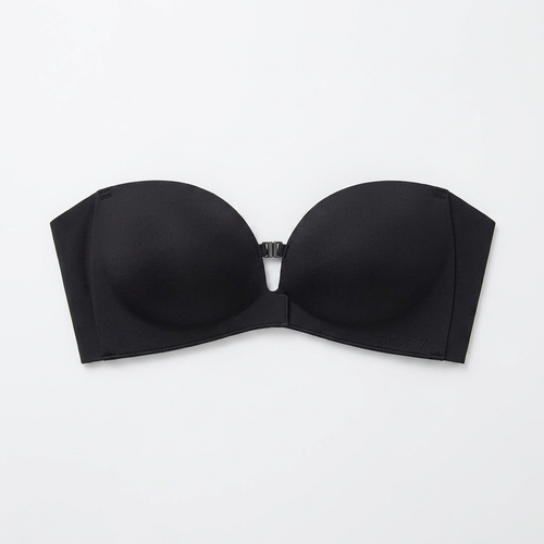 Strapless Front-Closure Push-Up Bra